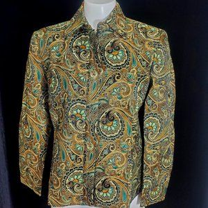 Vintage Brownstone Studios Petites Beautiful Paisley Embroidered Jacket SZ. SP